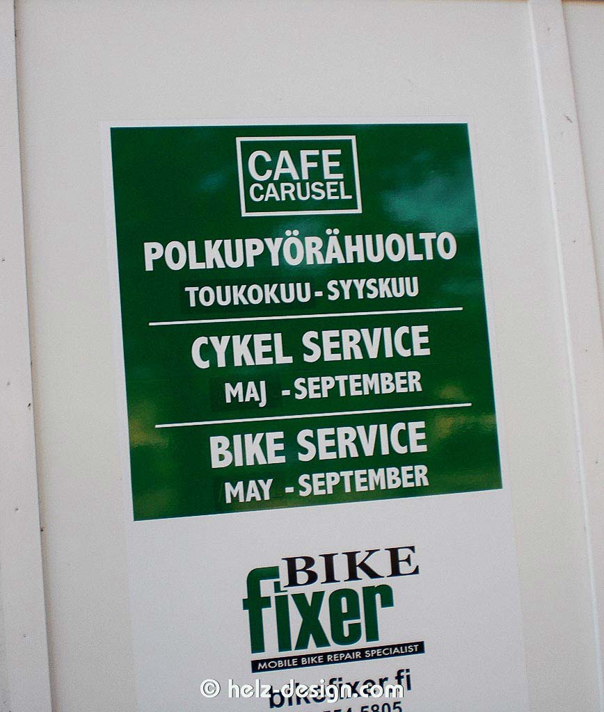 Der Bike fixer – Fahrradservice am Cafe Carusel von Mai bis September